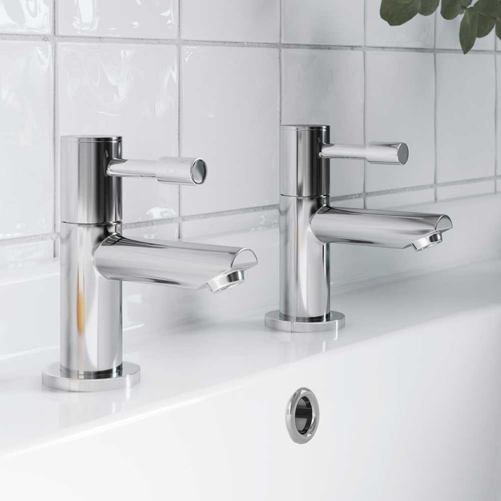 Nuie Series 2 lever basin taps – chrome